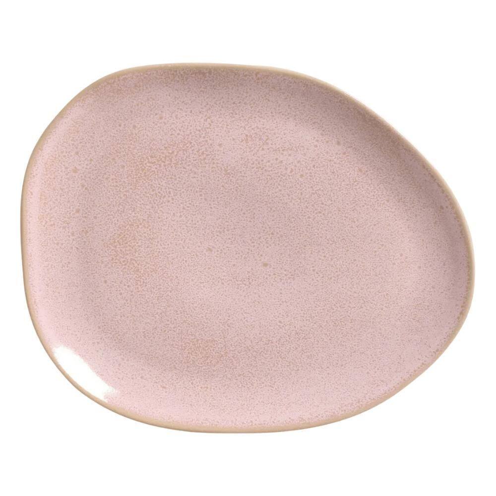 Prato Raso Jantar 31Cm Oval Orgânico Litchi Porto Brasil