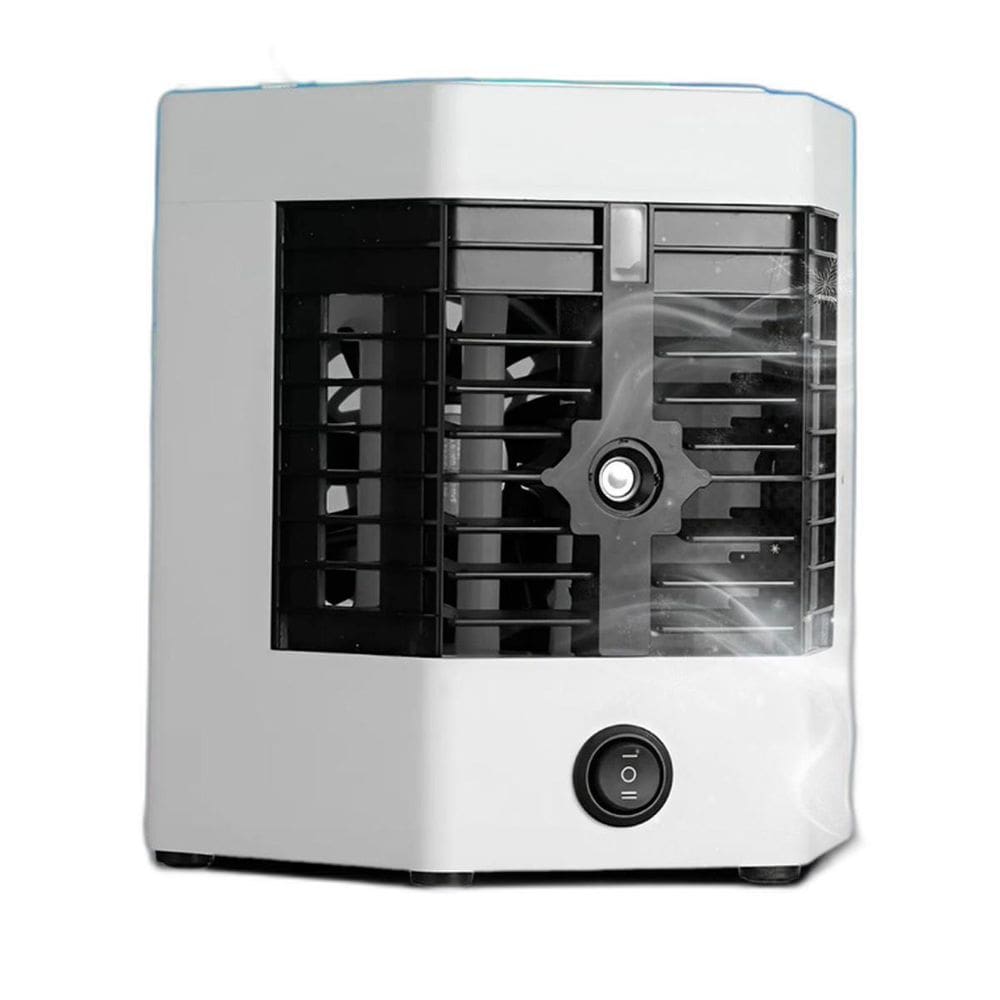 Mini Ar Condicionado Usb Portátil Com Ventilador E Luz Led