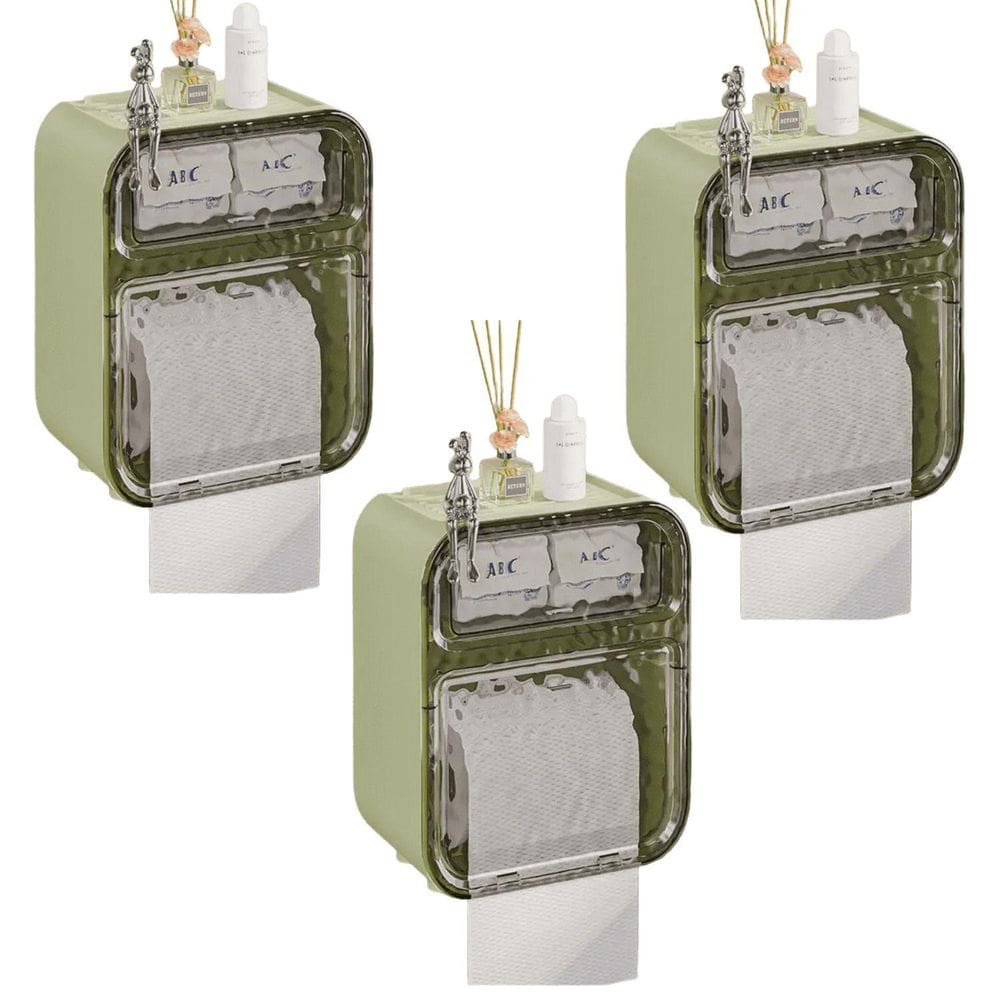 Kit 3 Und Suporte Acrílico Banheiro Premiumpapel Higiênico