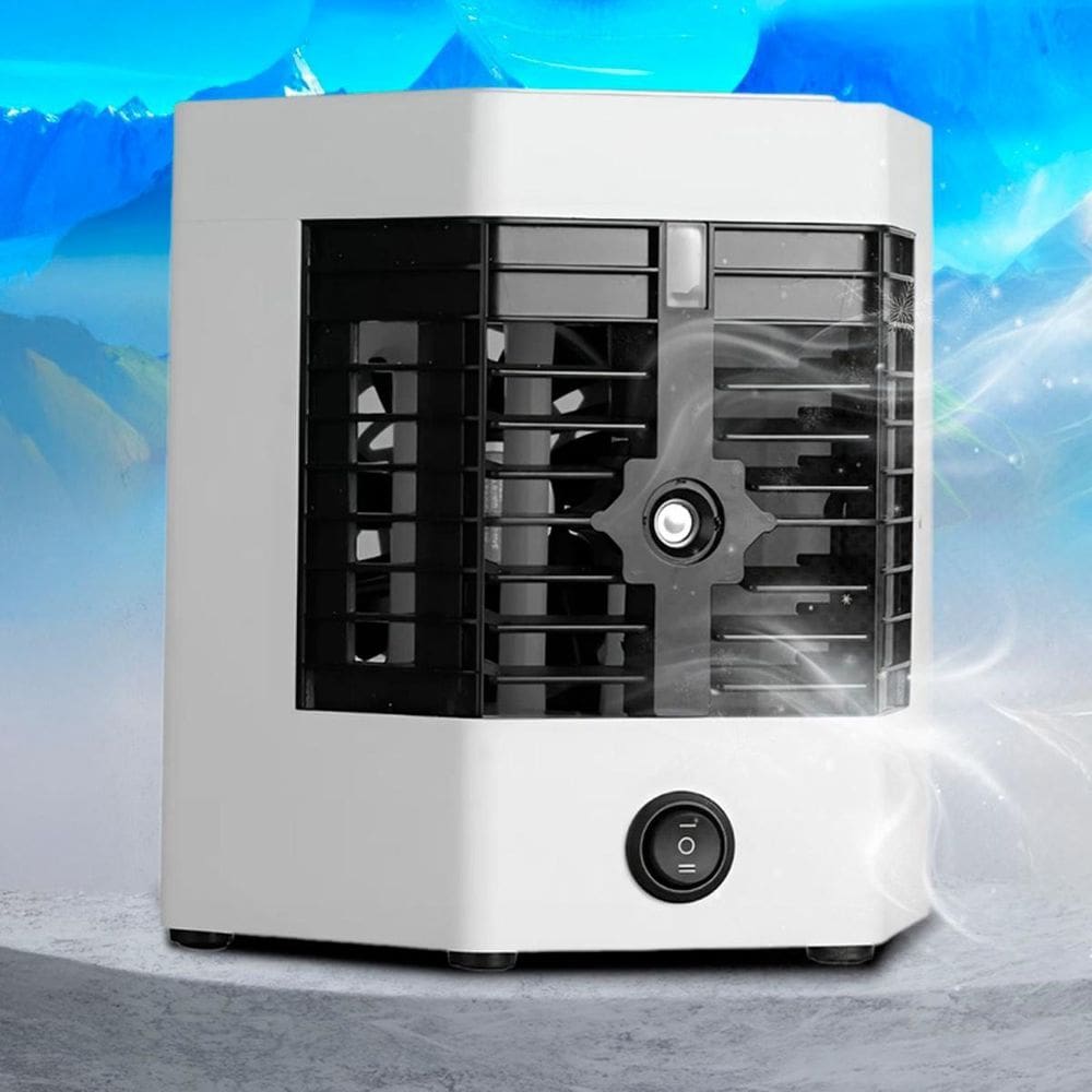 Mini Ar Condicionado Usb Portátil Com Ventilador Portátil