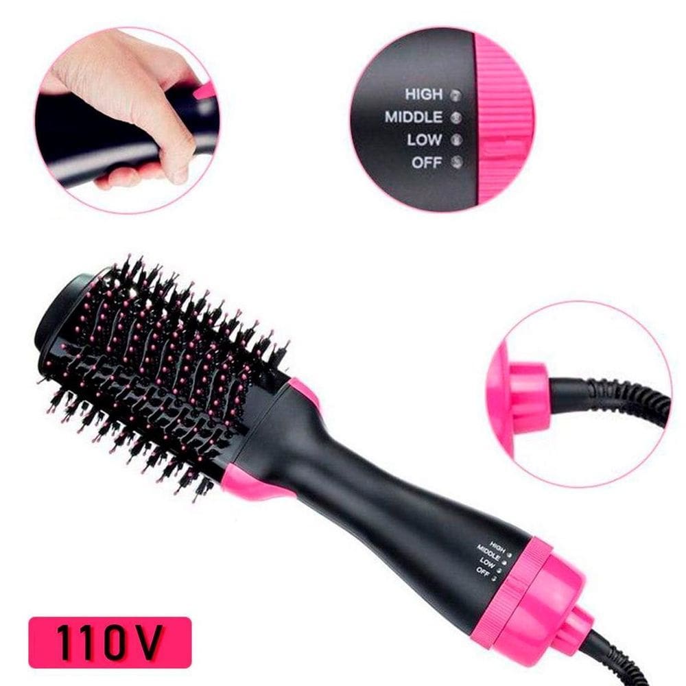 Secador Cabelo E Escova Alisadora Secadora