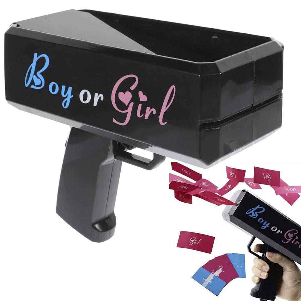 Lançador Genero Bebe Sexo Criança Cha Revelaçao Fraldas Menino Menina Feminino Masculino Festa Familia Gravidez