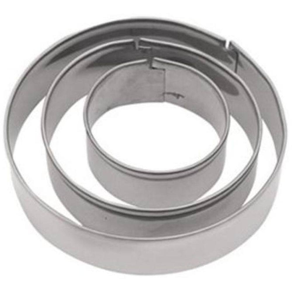 Jogo De Cortador Inox Redondo Massas, Pastas E Biscoitos.