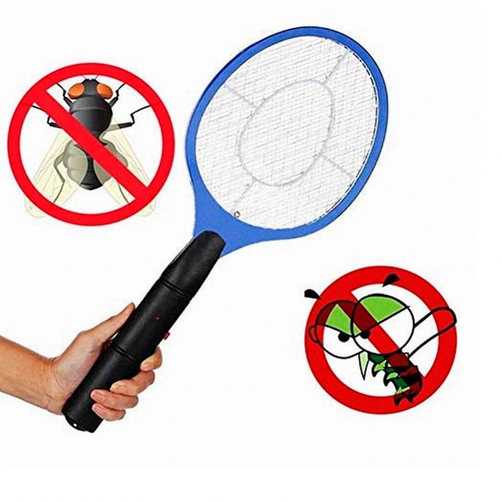 Raquete Mata Pernilongos Mosquitos Com Carregamento Usb