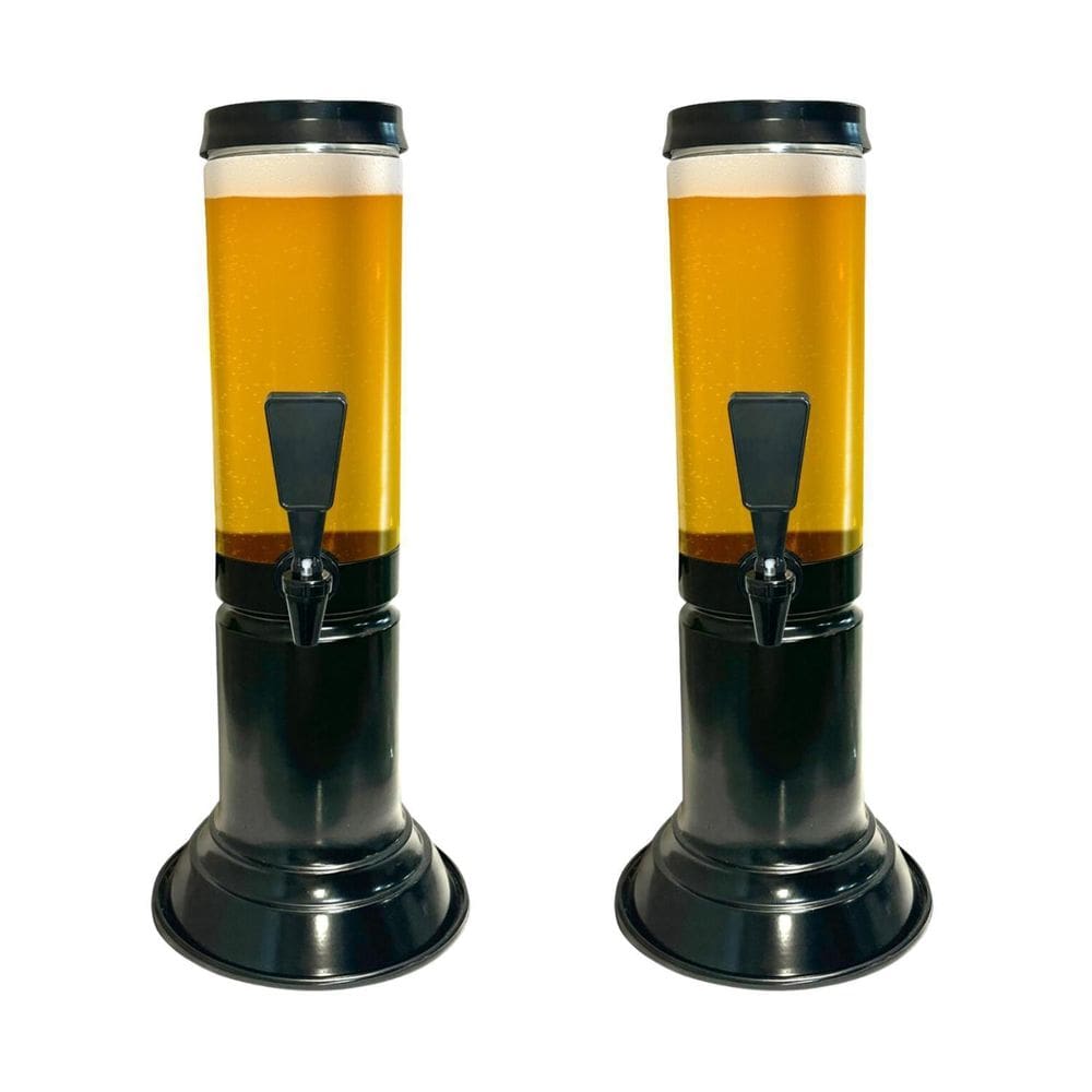 Kit 2 Torre De Chopp Cerveja 1,5L - Icechopp Torneira Gota