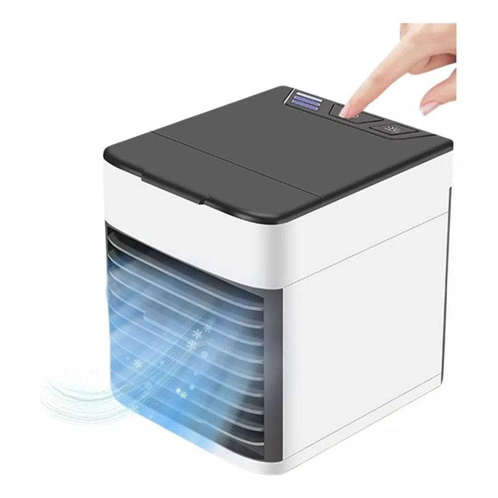 Mini Climatizador De Ar Portátil Resfria E Umidifica