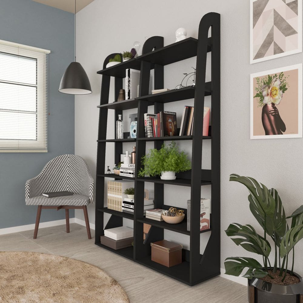 Conjunto Sala de Estar: 2 Estantes Floripa 4364