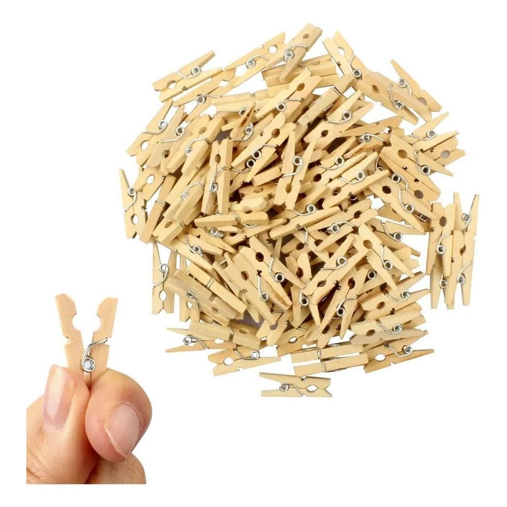 Mini Pregador Prendedor Colorido Fotos 50 Und Escolha A Cor