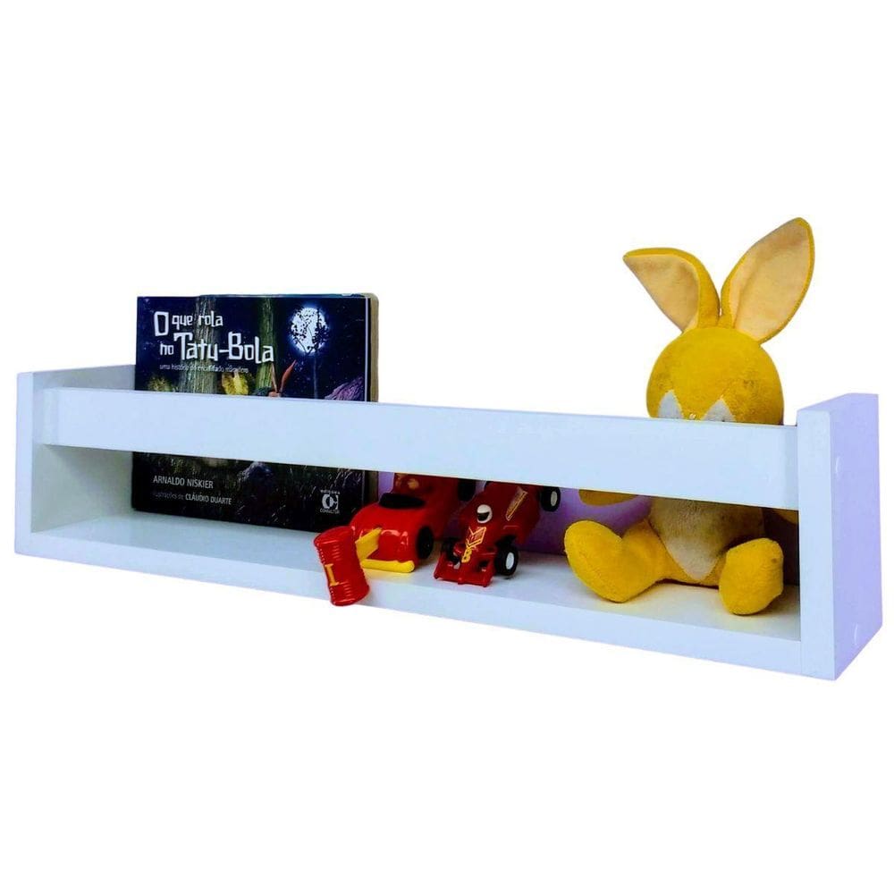 Nicho Revisteiro Infantil Kit 2 Prateleira Livro Pelúcia Mdf
