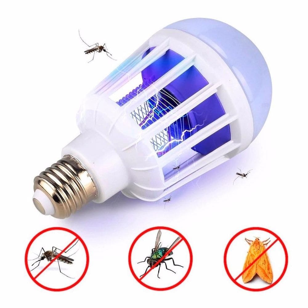 Lâmpada Led Uv Mata Pernilongos Mosquitos Potente