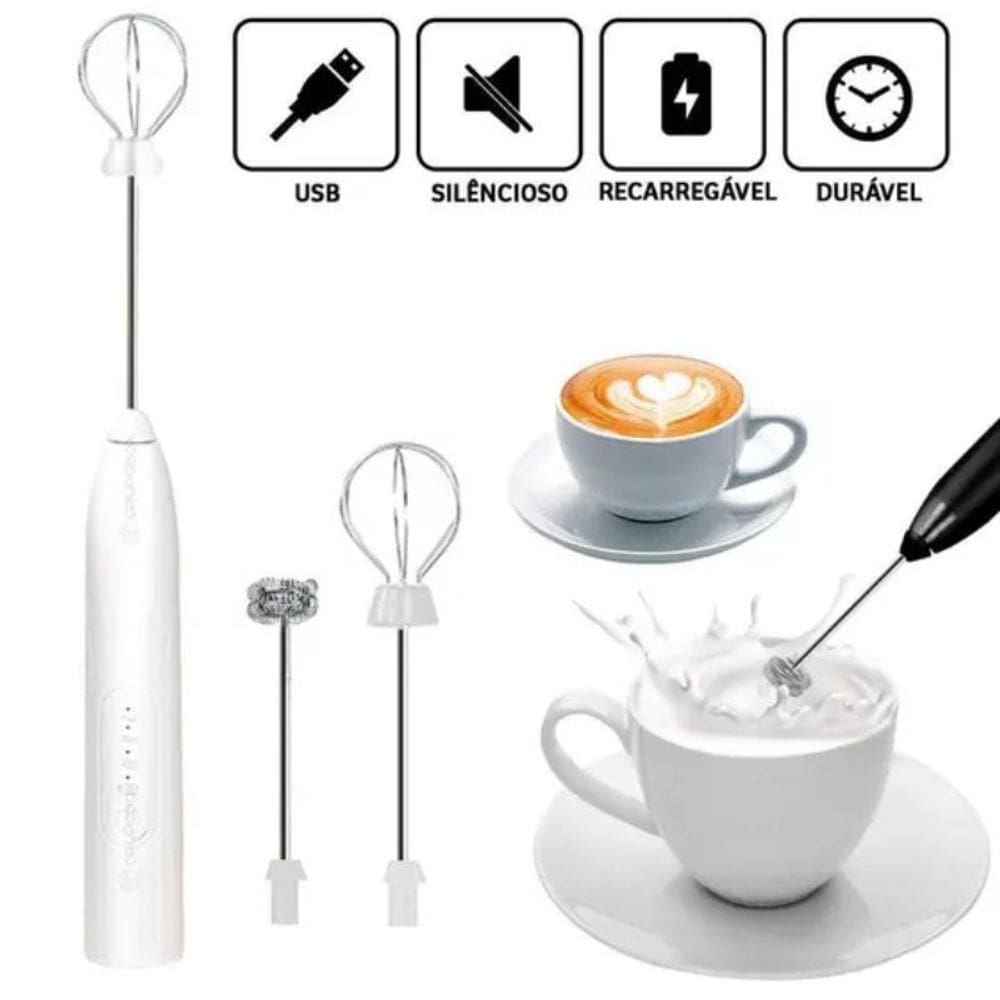 Mini Mixer Eletrico Portátil Recarregável Usb