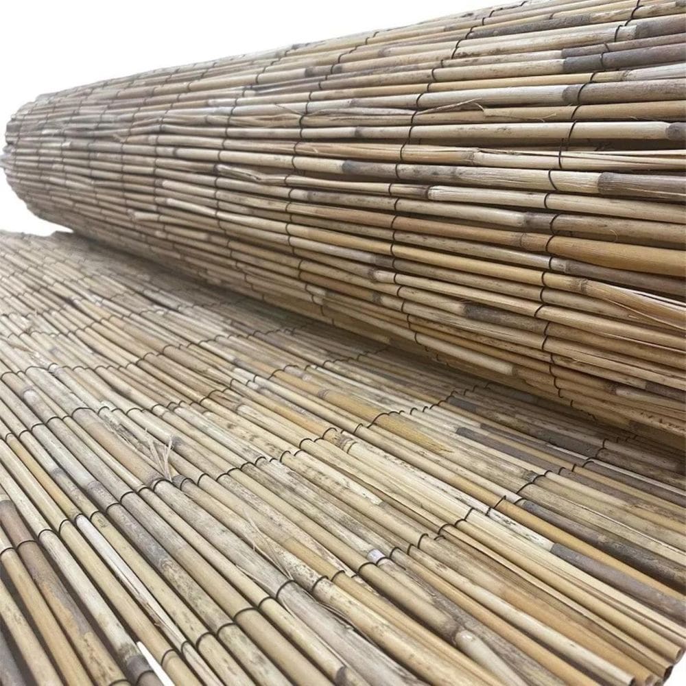 Esteira De Bambu Natural 0,80Mt X 5Mt Cortina Decoração Casa