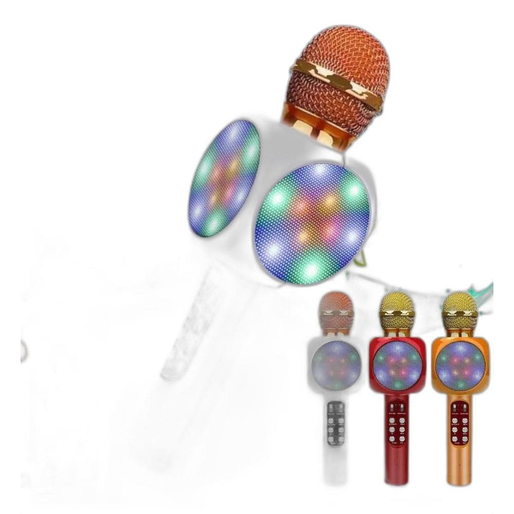 Microfone Speaker Karaoke Usb Led Bluetooth