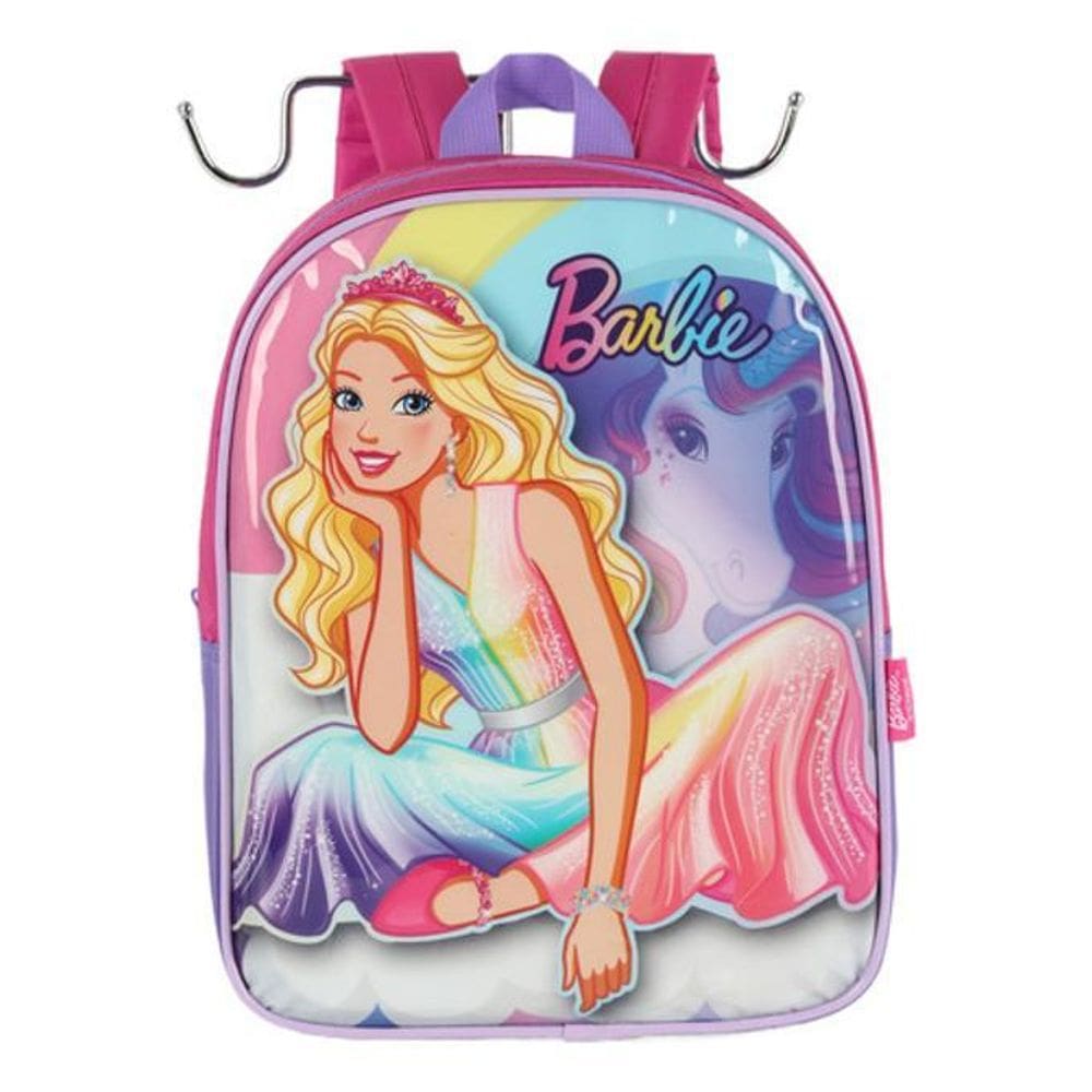 Mochila Costas Pequena Creche Petit Barbie Girl