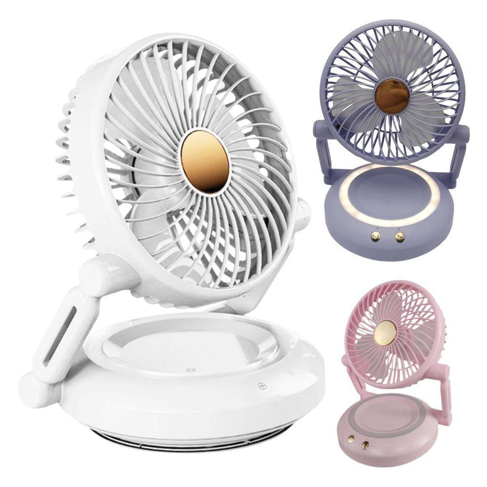 Ventilador Mesa Portatil Giratório Maquiagem Cozinha Quarto