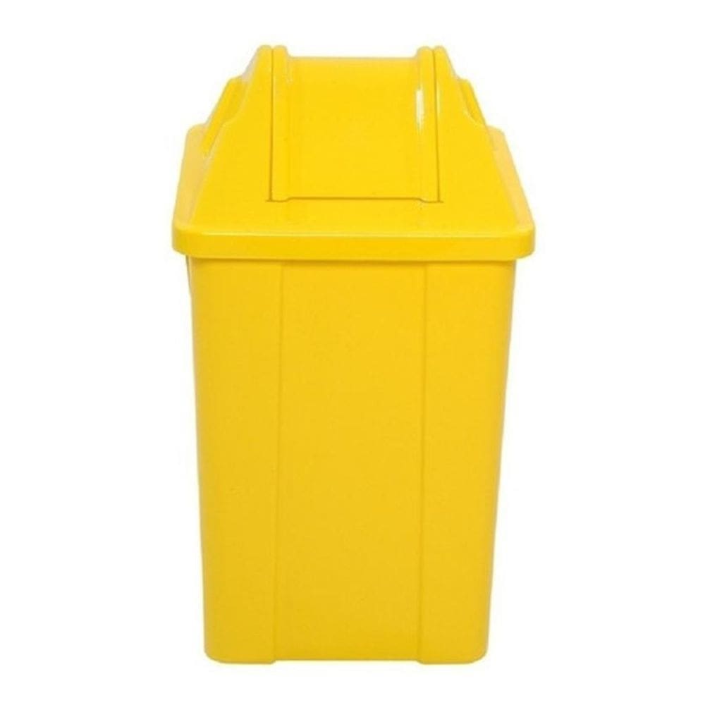 Lixeira Quadrada Com Tampa Basculante 100 Litros