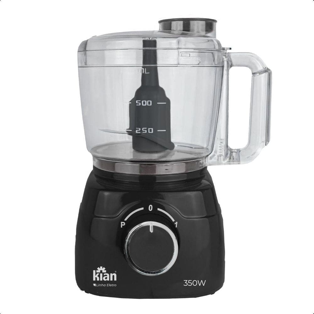 Processador De Alimentos 1 Litro Kian 350W - Preta - 127V