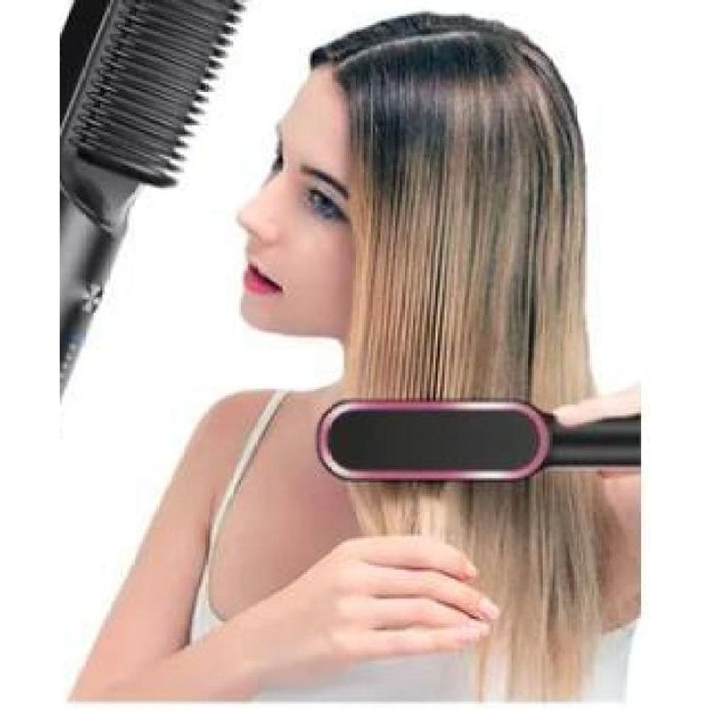Escova De Cabelo Alisadora Elétrica Cerâmico