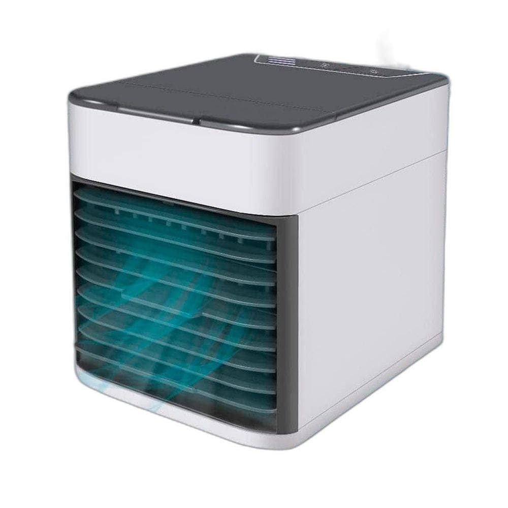 Mini Ar Condicionado Usb Portátil Ventilador E Luz Led