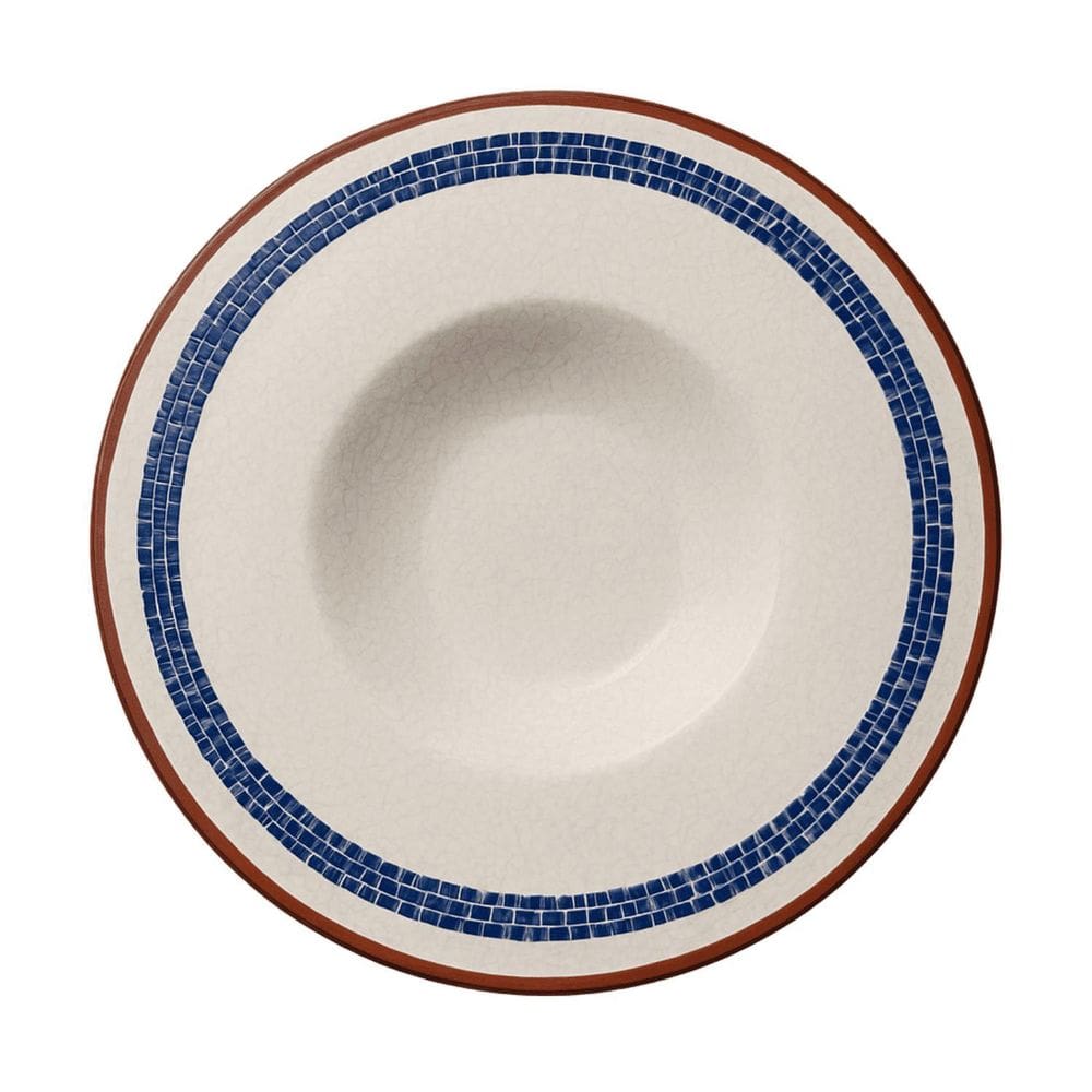 Prato Fundo Para Risoto 28Cm Village Creme Cerâmica Wolff