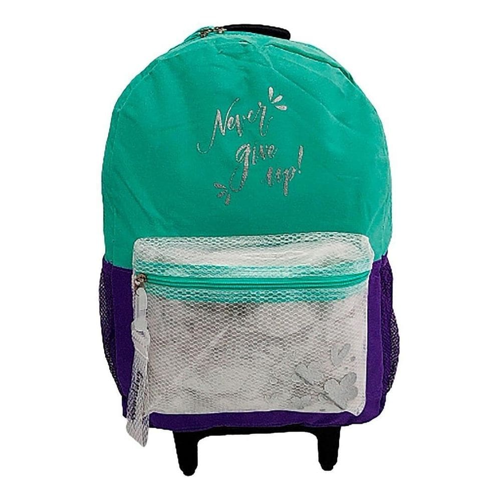 Mochila Feminina Infantil Juvenil Rodinhas Colorida Escolar