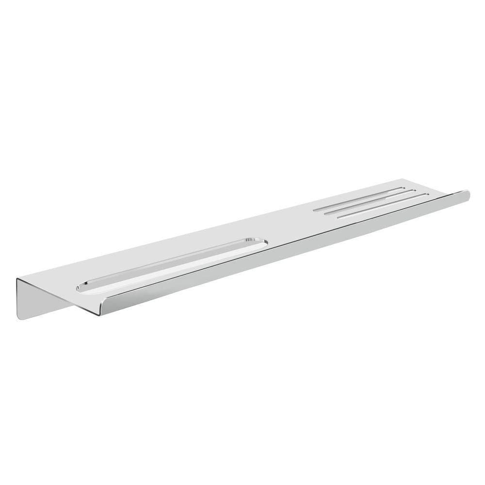Prateleira Suporte Para Banheiro Alto Brilho Grega Aço Inox 70cm