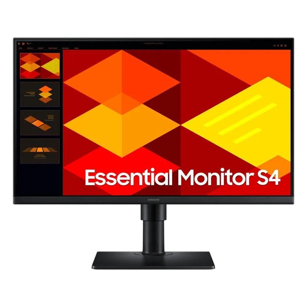 Monitor Samsung Essential S4 24” Fhd Ips 100hz 5ms Pivot - Ls24d400galmzd