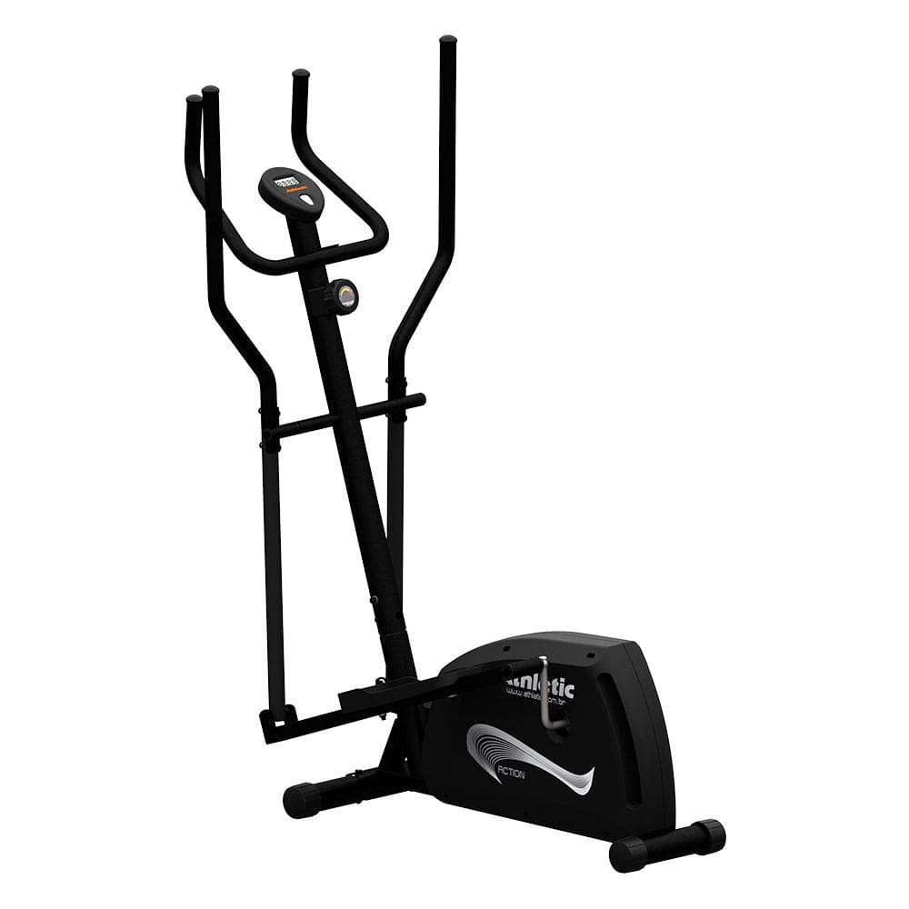 Elíptico Athletic Action 8 Níveis Magnéticos Suporta 140kg Silencioso e sem Impacto Treino Completo