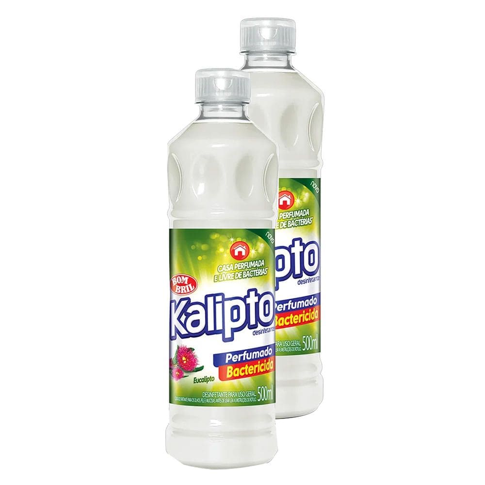 Desinfetante Bactericida Kalipto Eucalipto 500ml | Kit com duas unidades