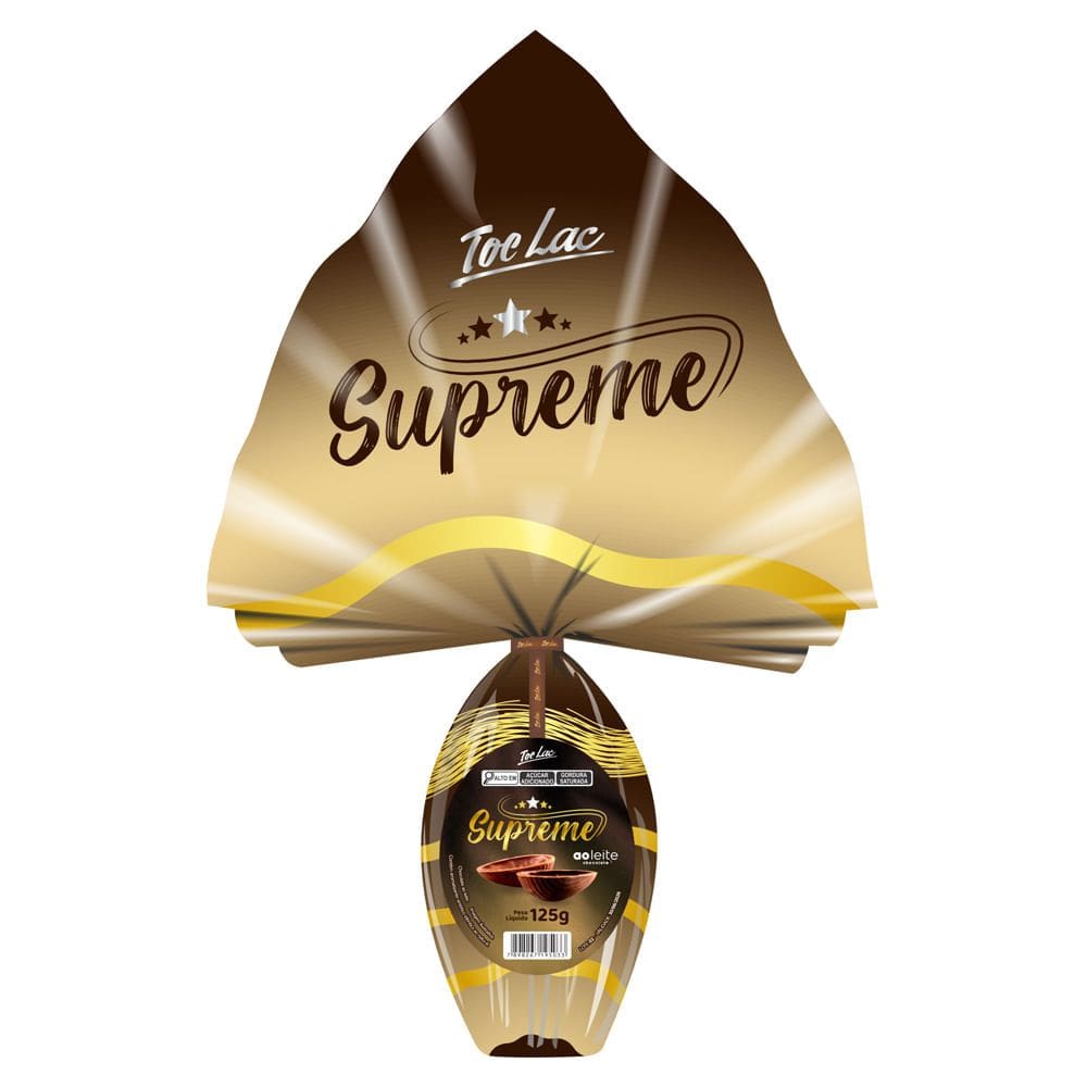 Ovo de Páscoa Toc Lac Supreme ao Leite 125g