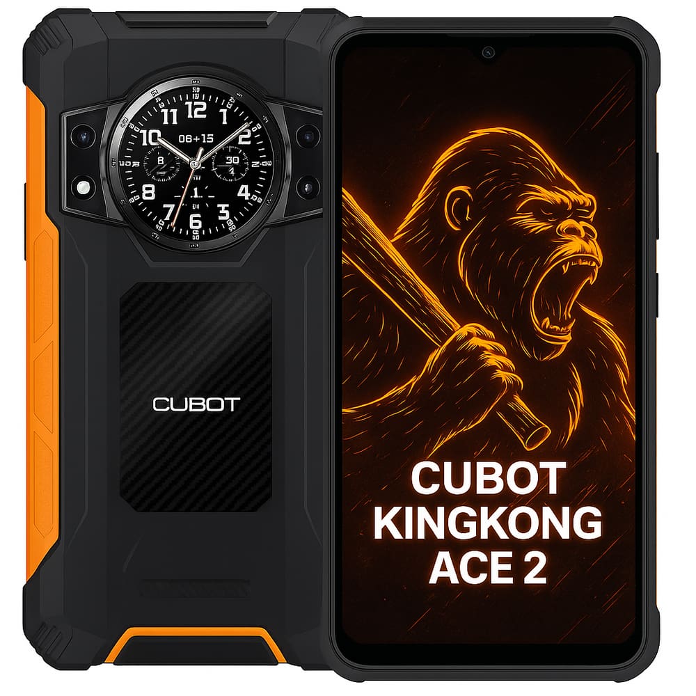 Smartphone Celular Gamer KingKong Ace 2, 128GB, 6GB RAM, Indestrutível, À Prova d’Água IP68/IP69K, Tela 6,5 FHD+ 120Hz, Câmera 50MP, Bateria 5100mAh