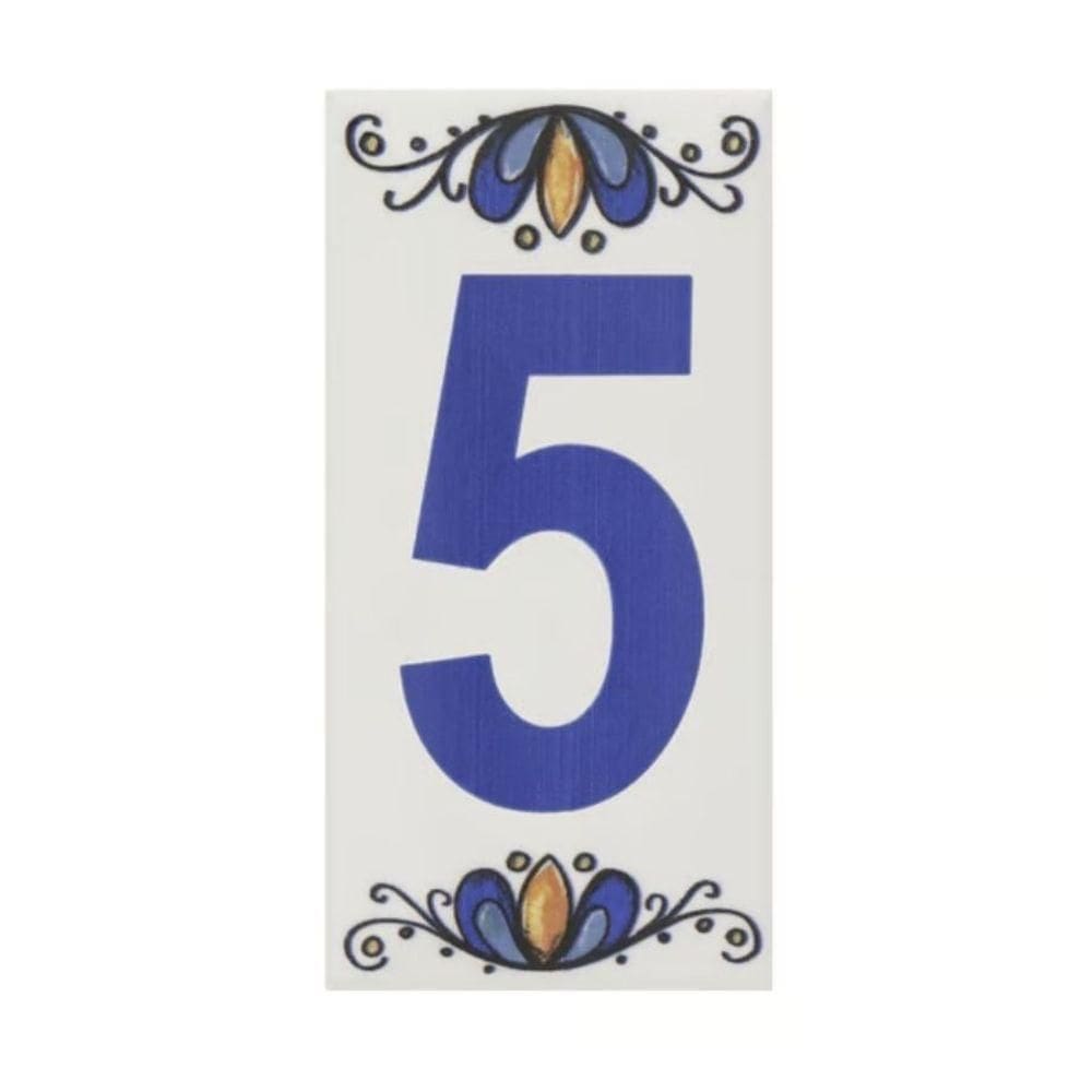 Número Residencial Cerâmico Gabriela 15cm Número N°5