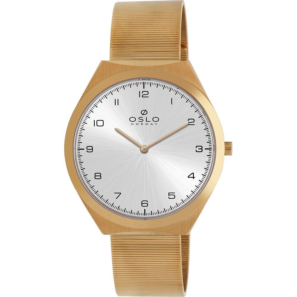 Relógio Oslo Masculino Ref: Omgsssvx0001 S2kx Slim Dourado