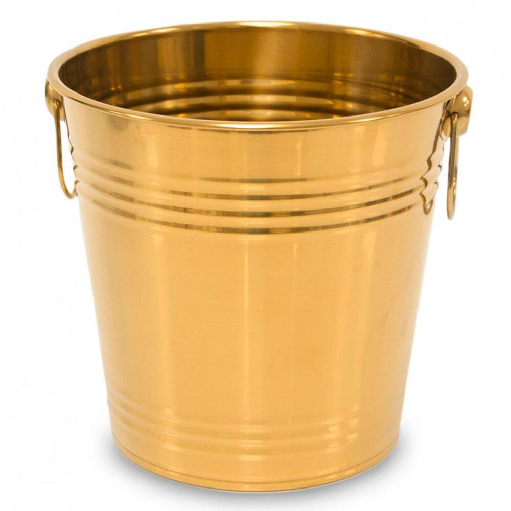 Balde de Gelo Inox 4,5 Litros Conserva Bebida Festa Evento Aniversario Comemoraçao Reuniao Confraternizaçao