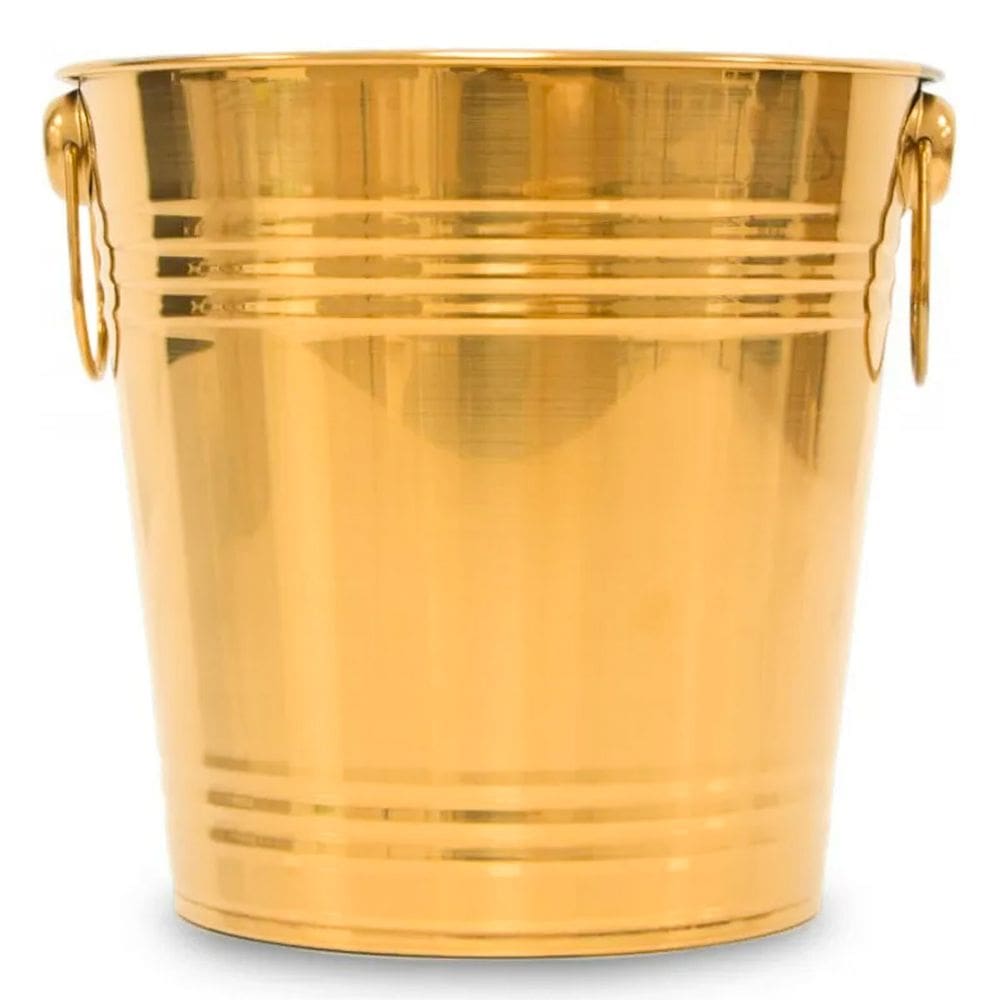 Balde de Gelo Inox 4,5 Litros Bebida Drink Aniversario Festa Evento Reuniao Comemoraçao