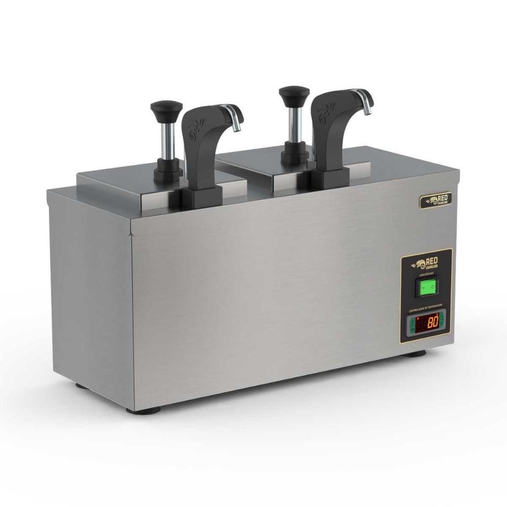 Dispenser Elétrico de Molhos e Queijos Duplo DISPQD 220V - Red Chameleon