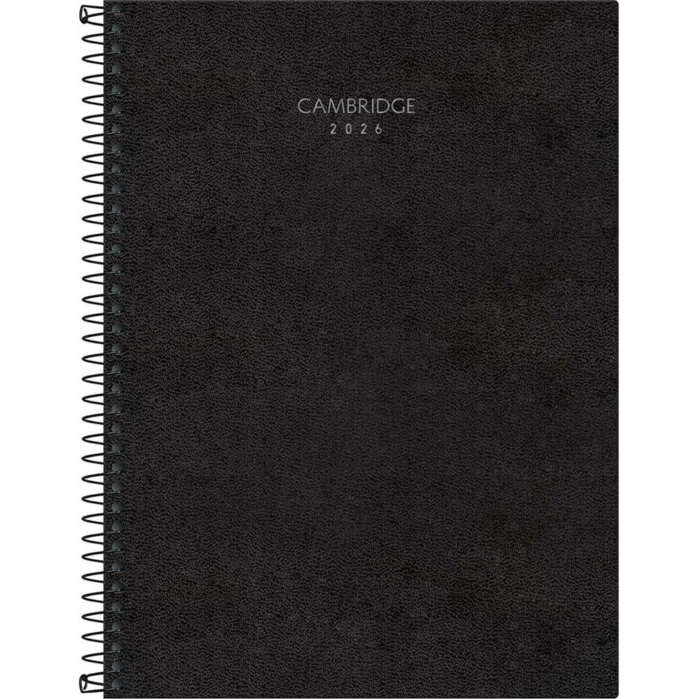 Tilibra - Planner Executivo Espiral 20 x 27,5 cm Cambridge 2026 - Preta