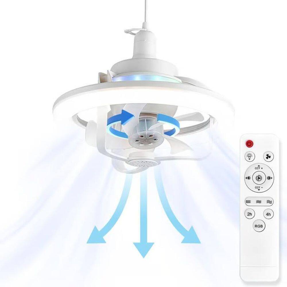 Ventilador De Teto Com Luz Rgb E Rotação 360: Versátil