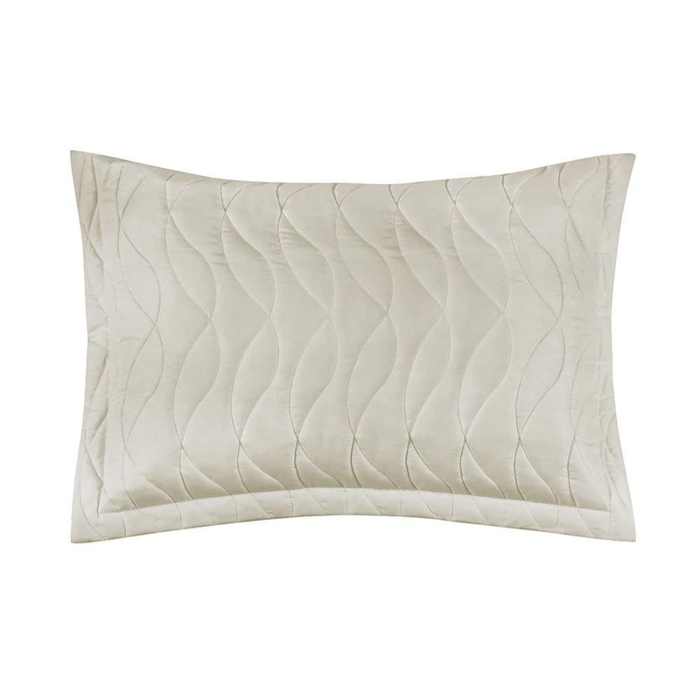 Porta Travesseiro Altenburg Toque Acetinado 50cm x 70cm Bege Porcelana