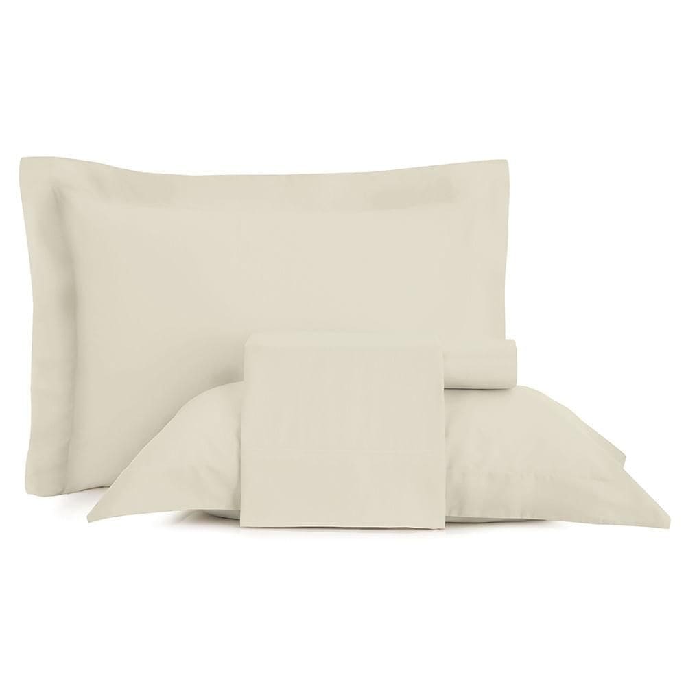Jogo de Cama Queen Altenburg Cetim 300 Fios Bege