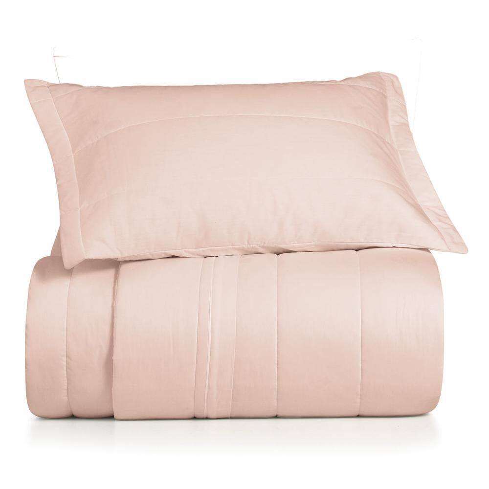 Jogo de Colcha Solteiro 2 Peças Altenburg Algodão Lux 200 Fios  Rosa Lille