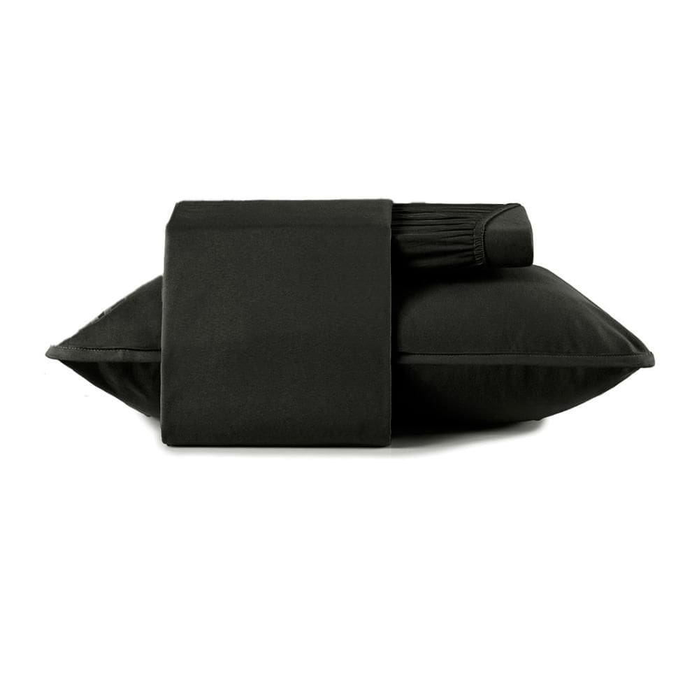 Jogo de Cama Solteiro 3 Peças Altenburg Malha Fio Penteado Preto Primitivo