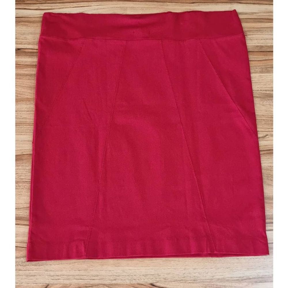 Saia Feminina De Bengaline Rodher Plus Size Marsala