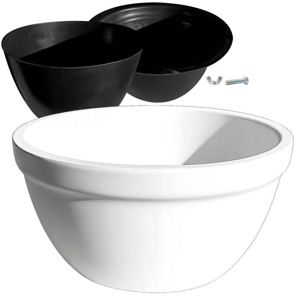 Forma 3D para Vaso Ornamental Redondo em ABS 2mm para Concreto, Cimento e Gesso