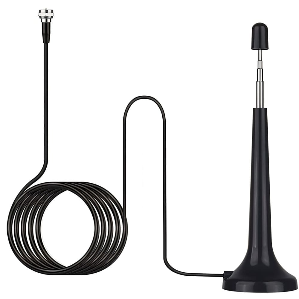 Antena Receptora de Televisão Digital HDTV 4K 1080p Cabo 5 Metros 4 a 6dBi