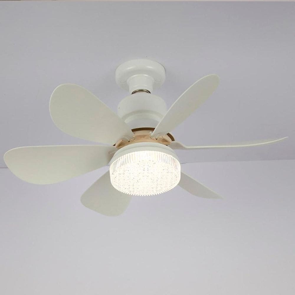 Ventilador Teto Bivolt Controle Lâmpada 6 Pás E Silencioso