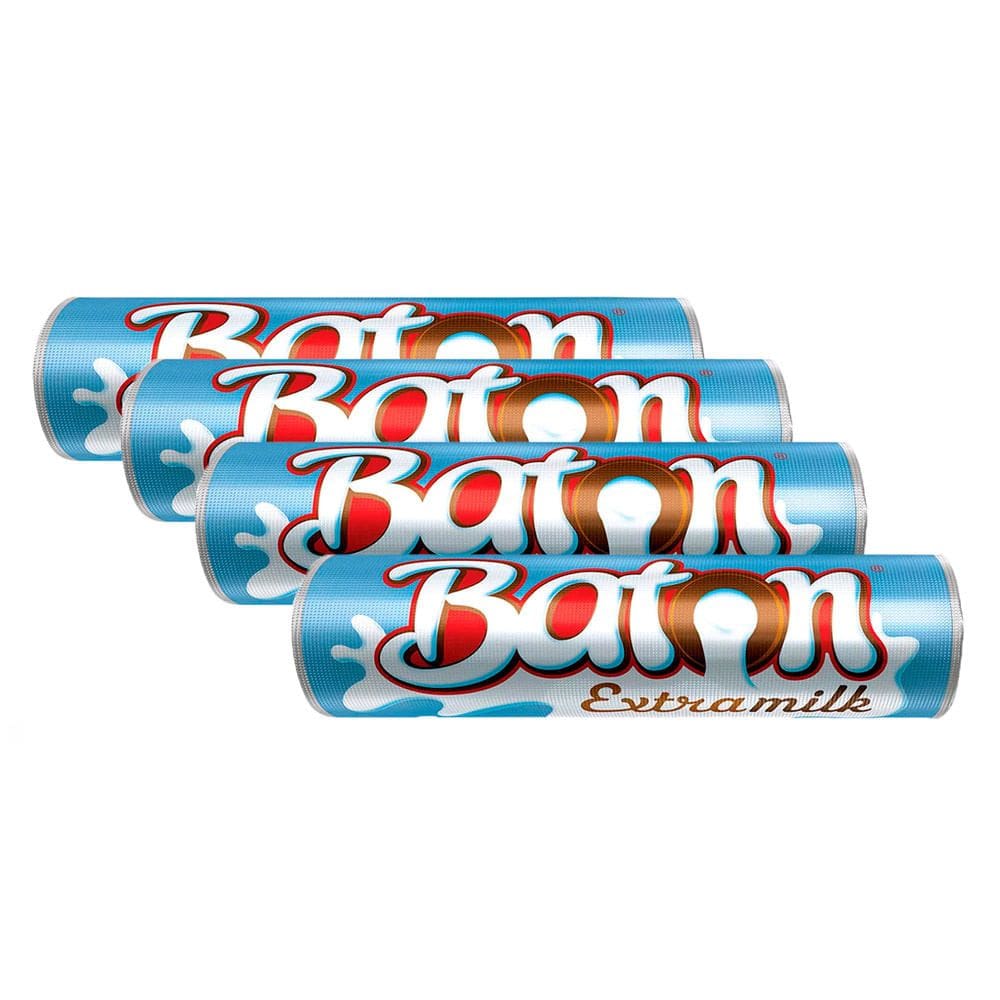 Kit 4 Chocolate Garoto Baton Recheado Extramilk 16g