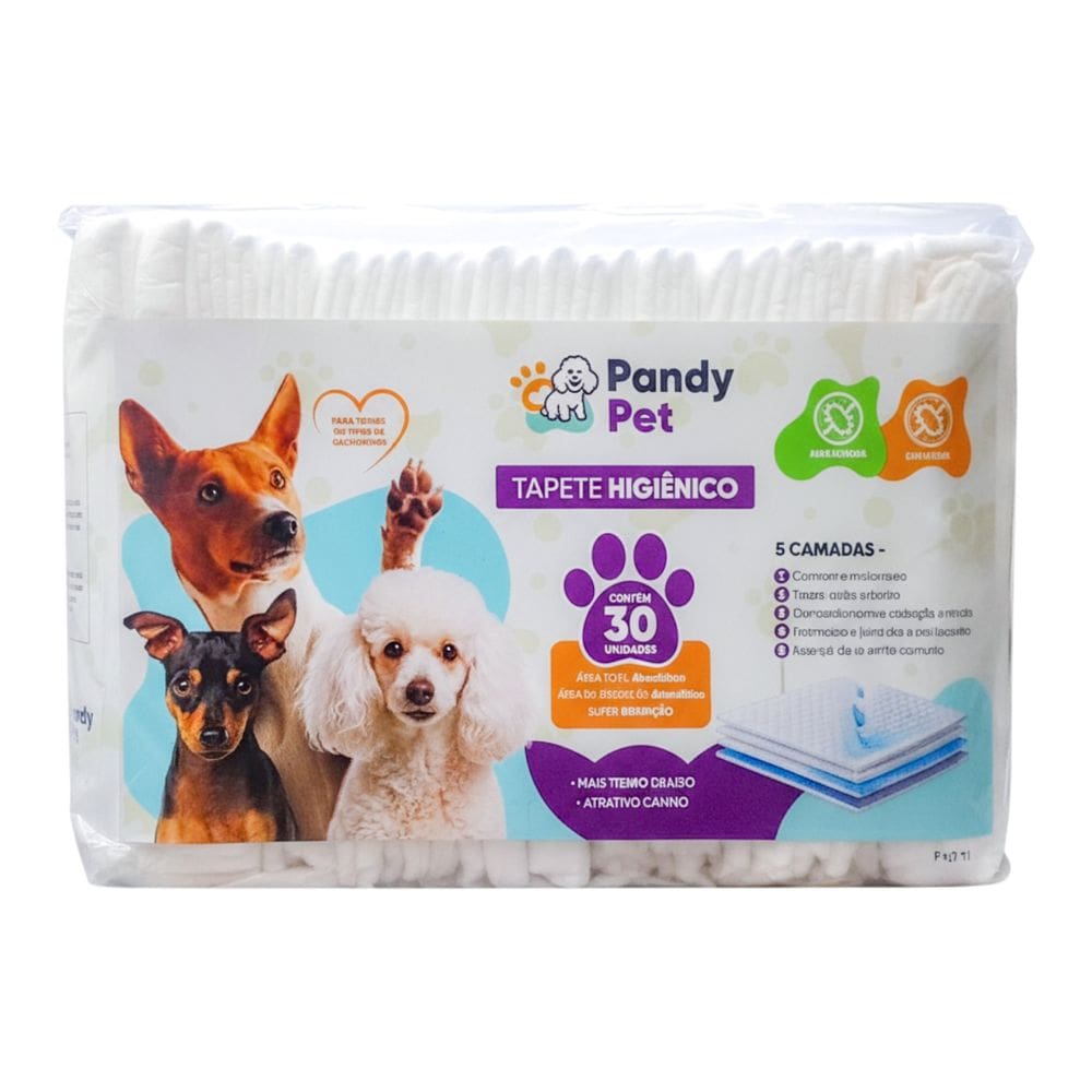 Tapete Higienico Para Cachorro Pandy Pet C/30 Un.