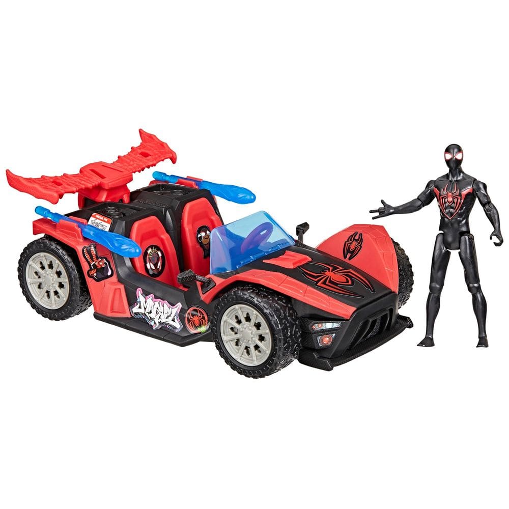Boneco de ação + Toy Car SPIDER-MAN Marvel Miles Morales