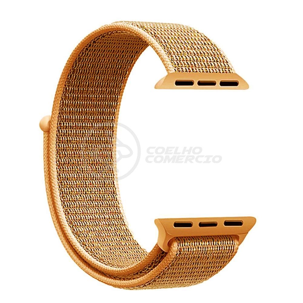 Pulseira Nylon Para IWO Smartwatch 42mm 44mm - Laranja